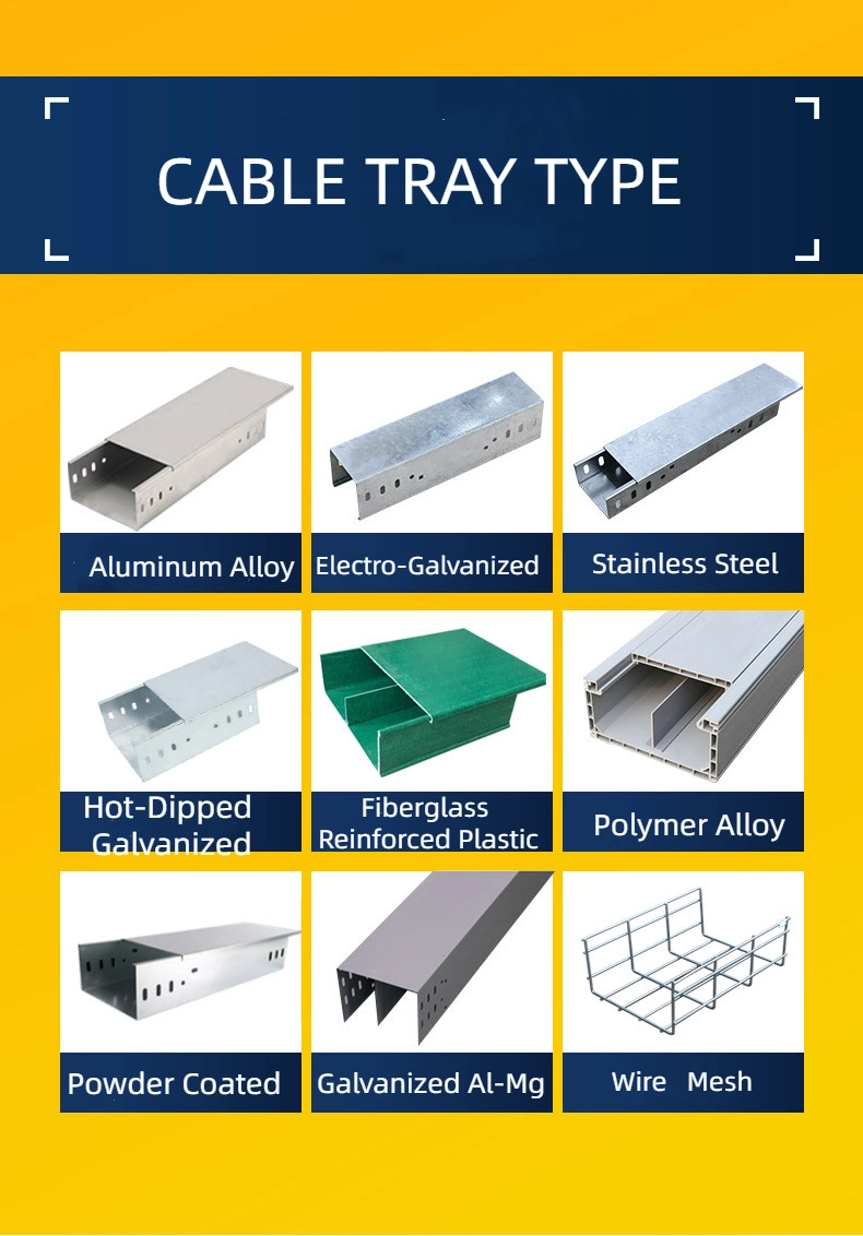 Galvanized Aluminum and Magnesium Heavy Duty Large Span Cable Ladder