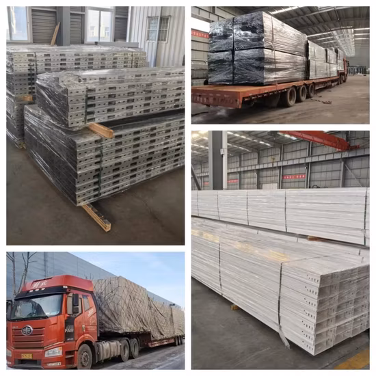 Passerella per cavi di tipo a canale di dimensioni personalizzate, plastica rinforzata con fibra di vetro, fabbrica personalizzata OEM